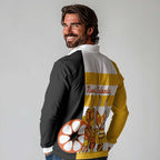 Australia Tiwi Islands Long Sleeve Polo Shirt Ratuati Irara Flag Style