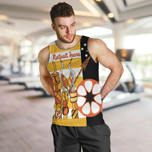 Australia Tiwi Islands Men Tank Top Ratuati Irara Flag Style