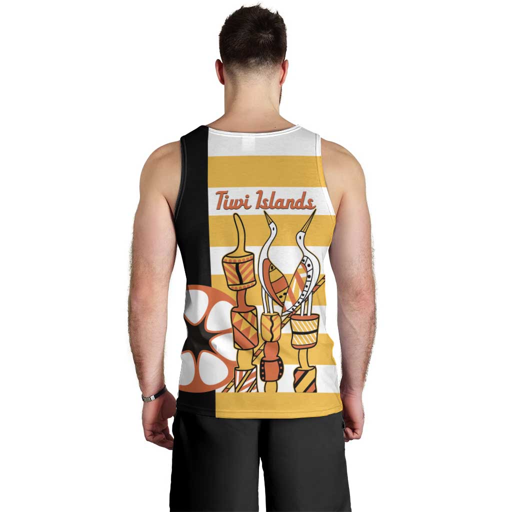 Australia Tiwi Islands Men Tank Top Ratuati Irara Flag Style