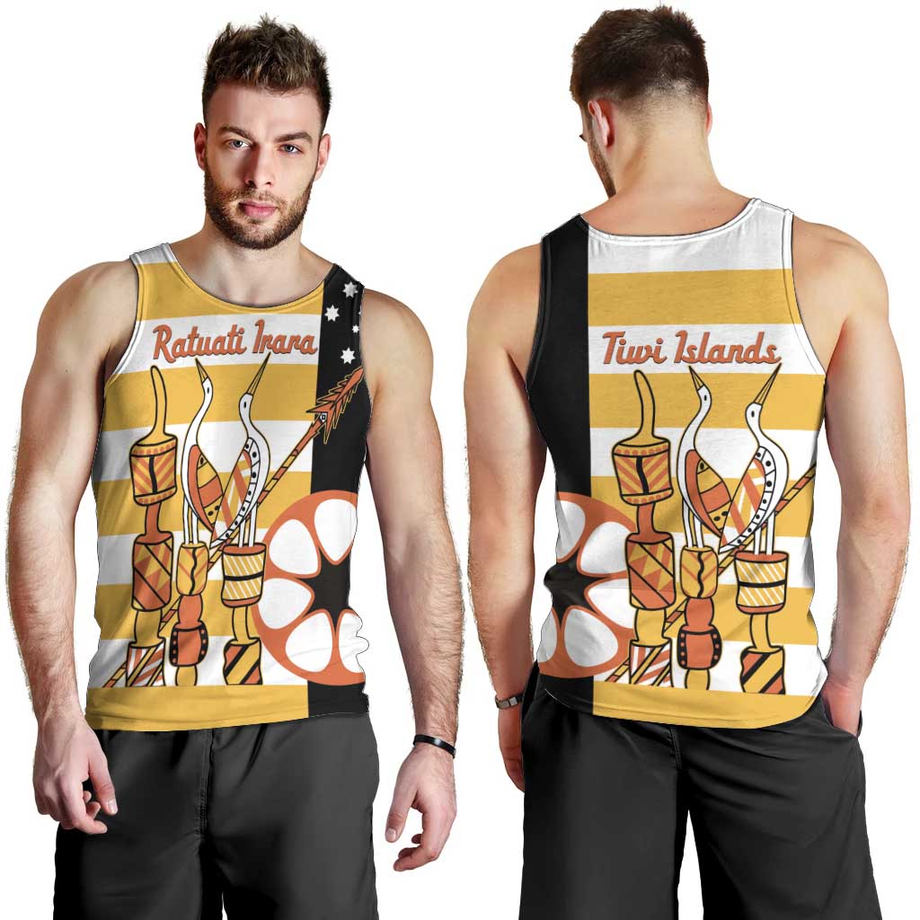 Australia Tiwi Islands Men Tank Top Ratuati Irara Flag Style