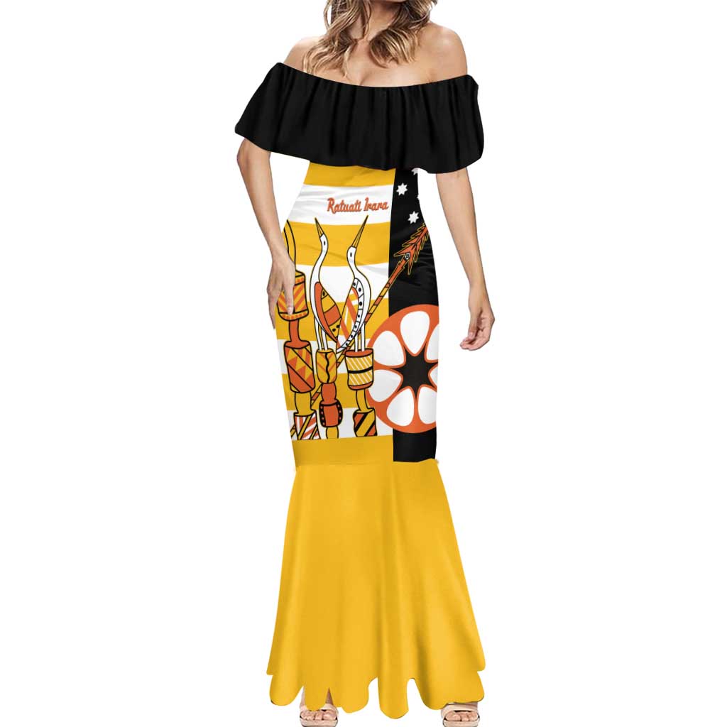 Australia Tiwi Islands Mermaid Dress Ratuati Irara Flag Style