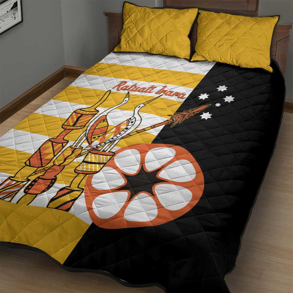 Australia Tiwi Islands Quilt Bed Set Ratuati Irara Flag Style