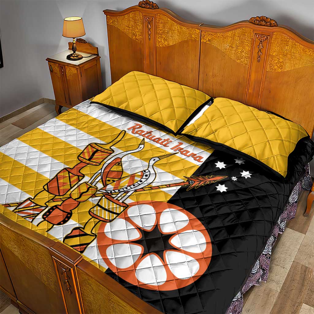 Australia Tiwi Islands Quilt Bed Set Ratuati Irara Flag Style