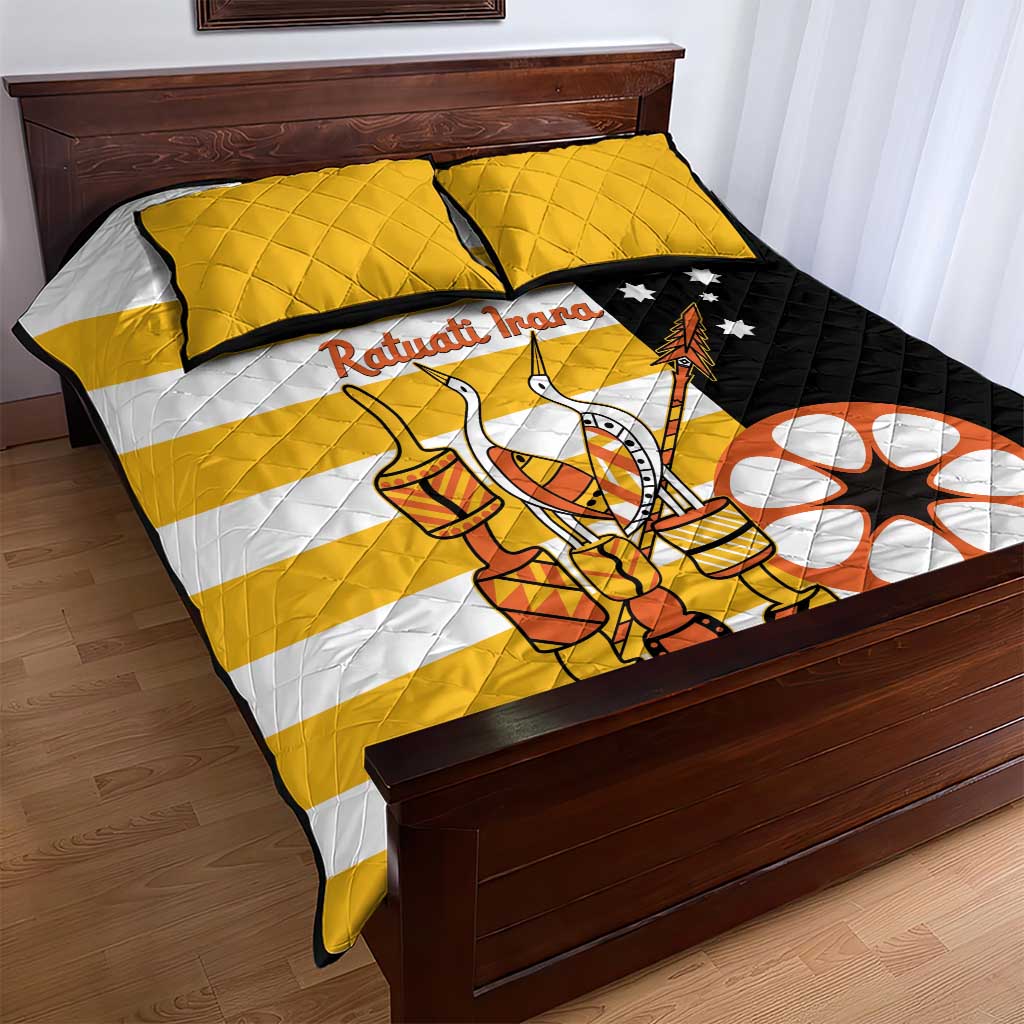 Australia Tiwi Islands Quilt Bed Set Ratuati Irara Flag Style