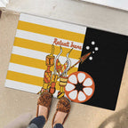 Australia Tiwi Islands Rubber Doormat Ratuati Irara Flag Style