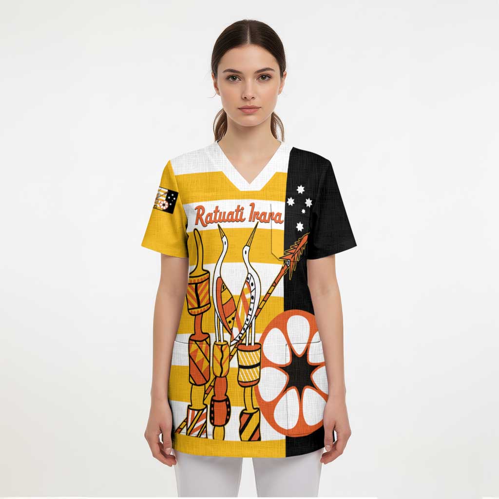Australia Tiwi Islands Scrub Top Ratuati Irara Flag Style - Aussie Hoodie