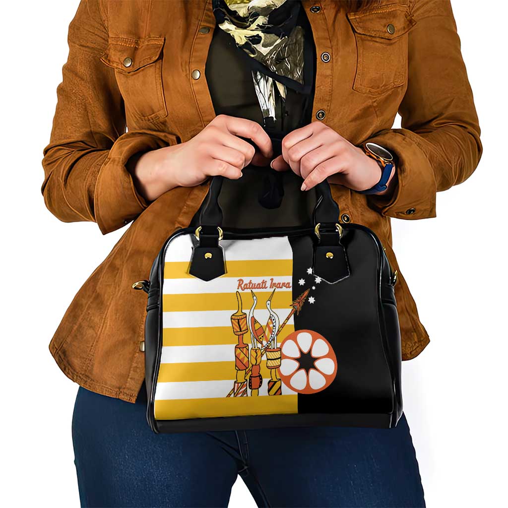 Australia Tiwi Islands Shoulder Handbag Ratuati Irara Flag Style