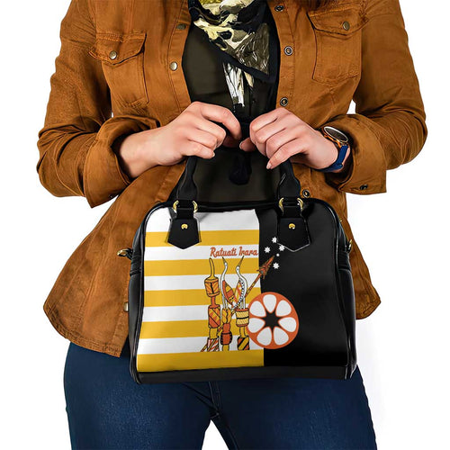 Australia Tiwi Islands Shoulder Handbag Ratuati Irara Flag Style