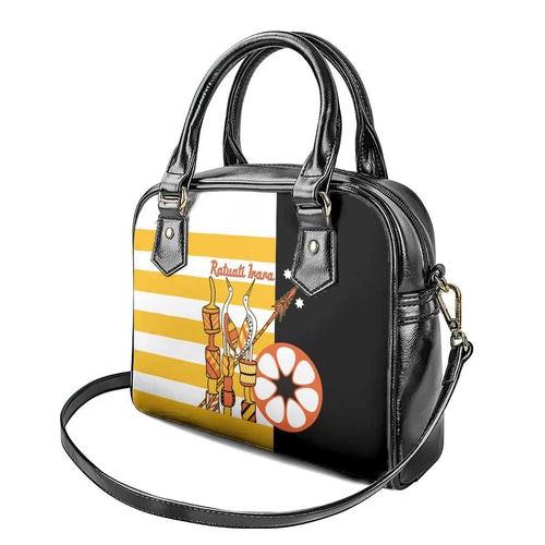 Australia Tiwi Islands Shoulder Handbag Ratuati Irara Flag Style