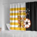 Australia Tiwi Islands Shower Curtain Ratuati Irara Flag Style