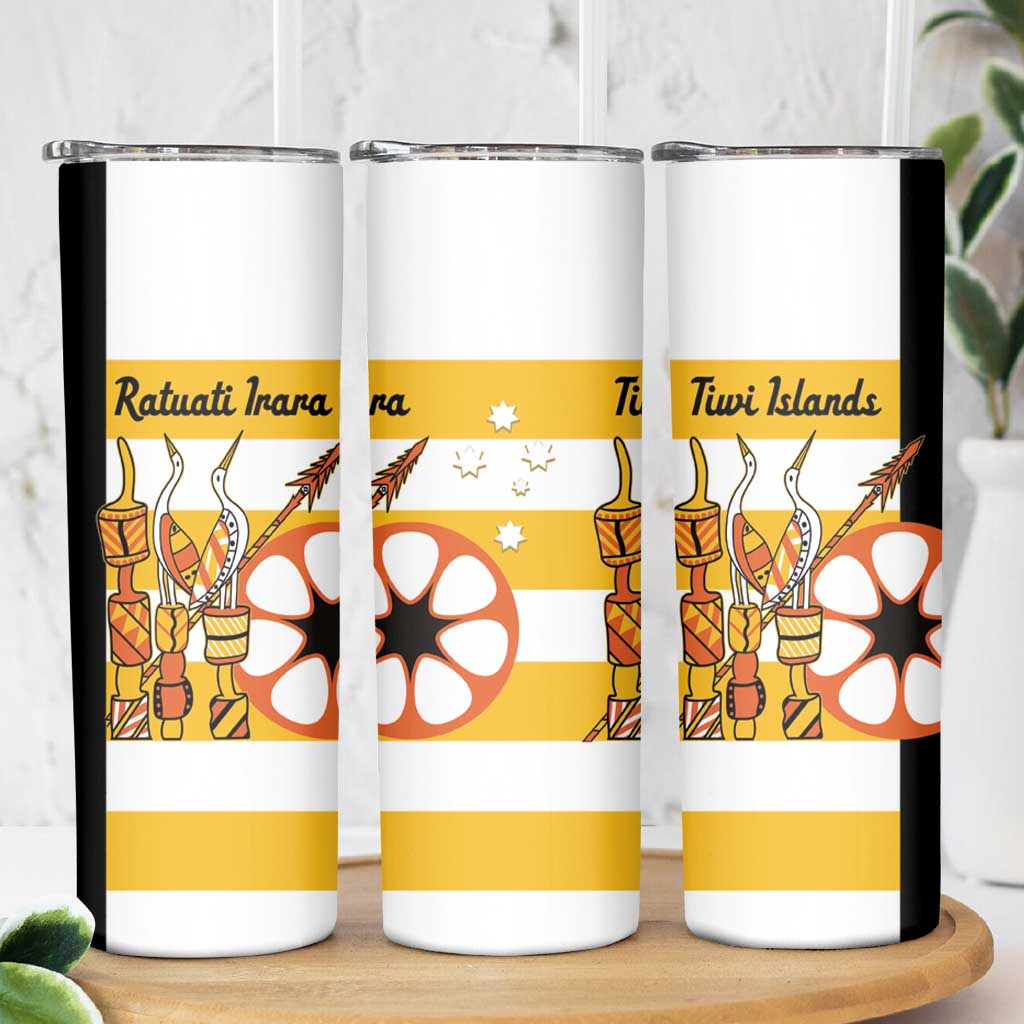 Australia Tiwi Islands Skinny Tumbler Ratuati Irara Flag Style