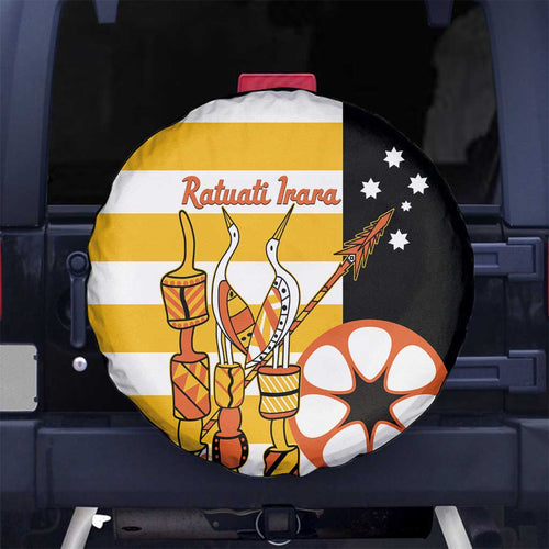 Australia Tiwi Islands Spare Tire Cover Ratuati Irara Flag Style