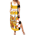 Australia Tiwi Islands Summer Maxi Dress Ratuati Irara Flag Style
