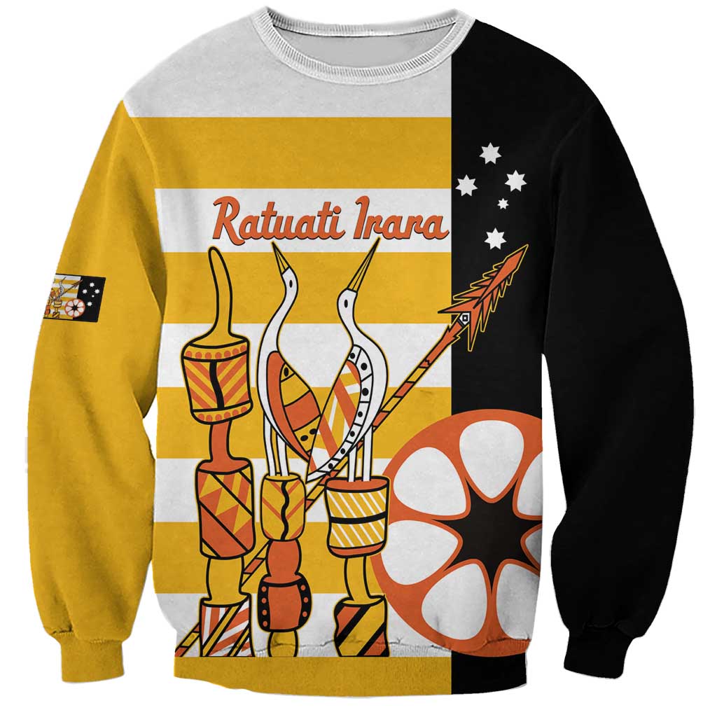 Australia Tiwi Islands Sweatshirt Ratuati Irara Flag Style