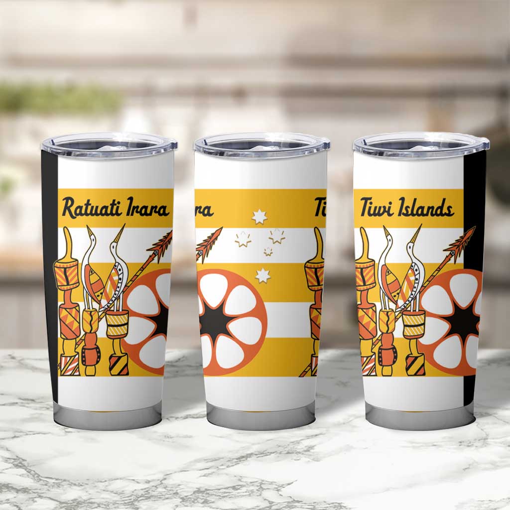 Australia Tiwi Islands Tumbler Cup Ratuati Irara Flag Style