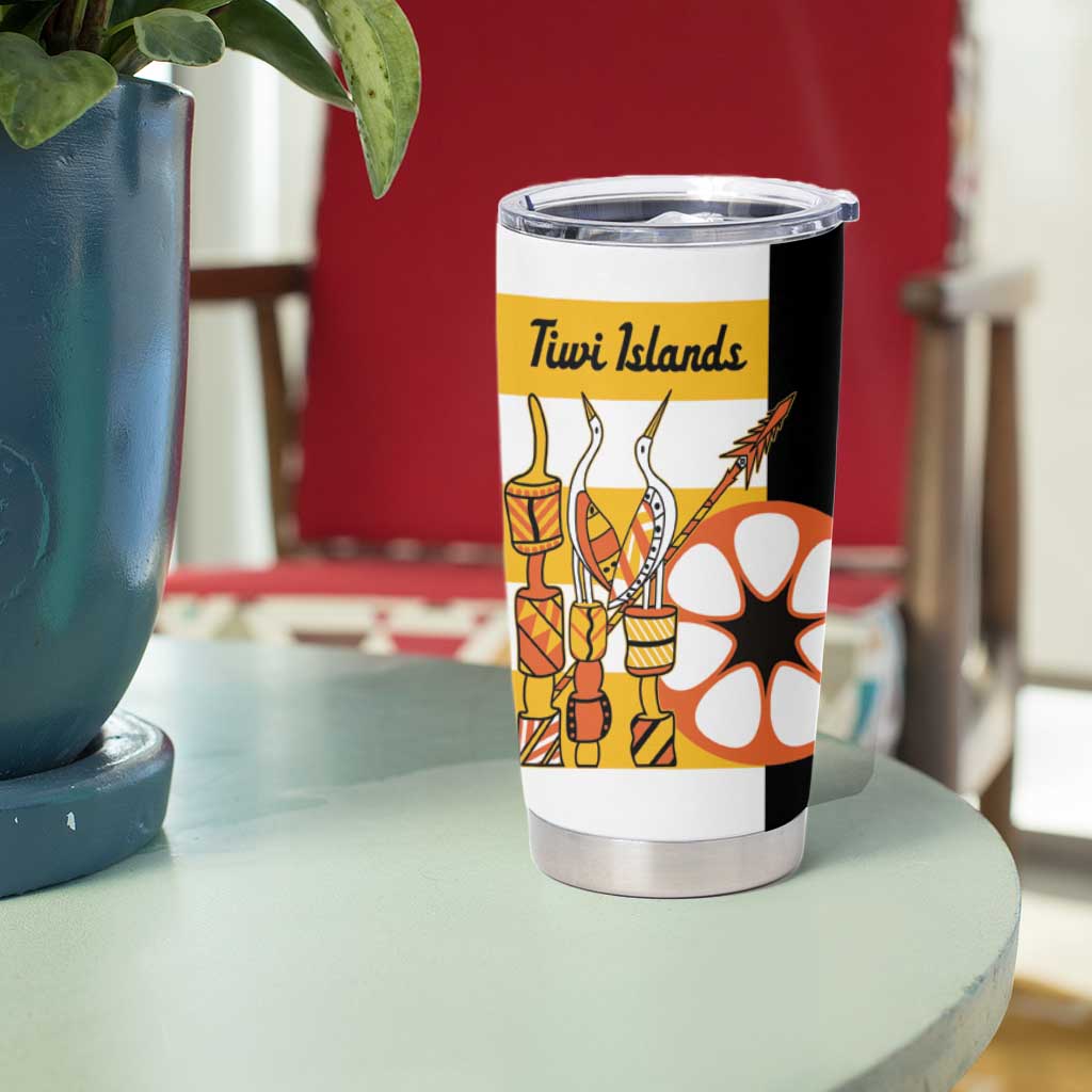 Australia Tiwi Islands Tumbler Cup Ratuati Irara Flag Style