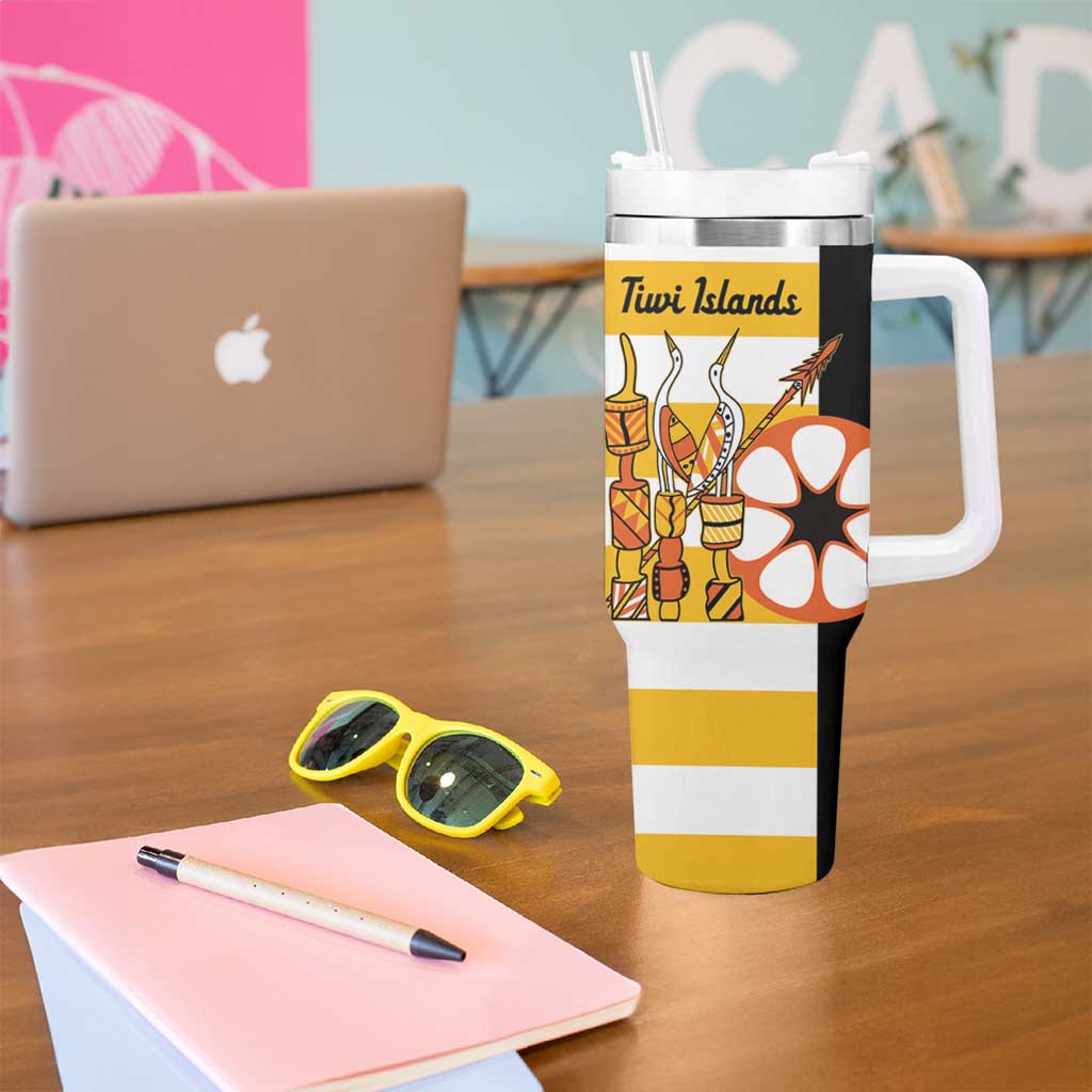 Australia Tiwi Islands Tumbler With Handle Ratuati Irara Flag Style