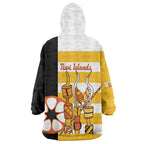 Australia Tiwi Islands Wearable Blanket Hoodie Ratuati Irara Flag Style