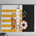 Australia Tiwi Islands Window Curtain Ratuati Irara Flag Style