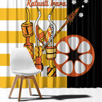 Australia Tiwi Islands Window Curtain Ratuati Irara Flag Style