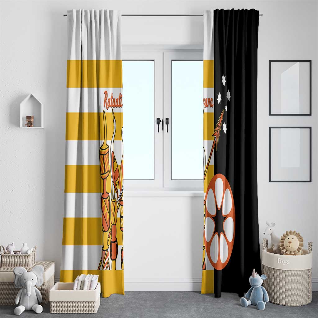 Australia Tiwi Islands Window Curtain Ratuati Irara Flag Style