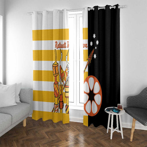 Australia Tiwi Islands Window Curtain Ratuati Irara Flag Style
