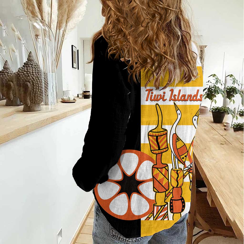 Australia Tiwi Islands Women Casual Shirt Ratuati Irara Flag Style