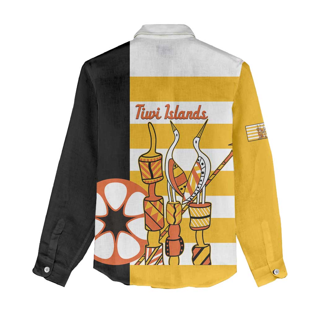 Australia Tiwi Islands Women Casual Shirt Ratuati Irara Flag Style