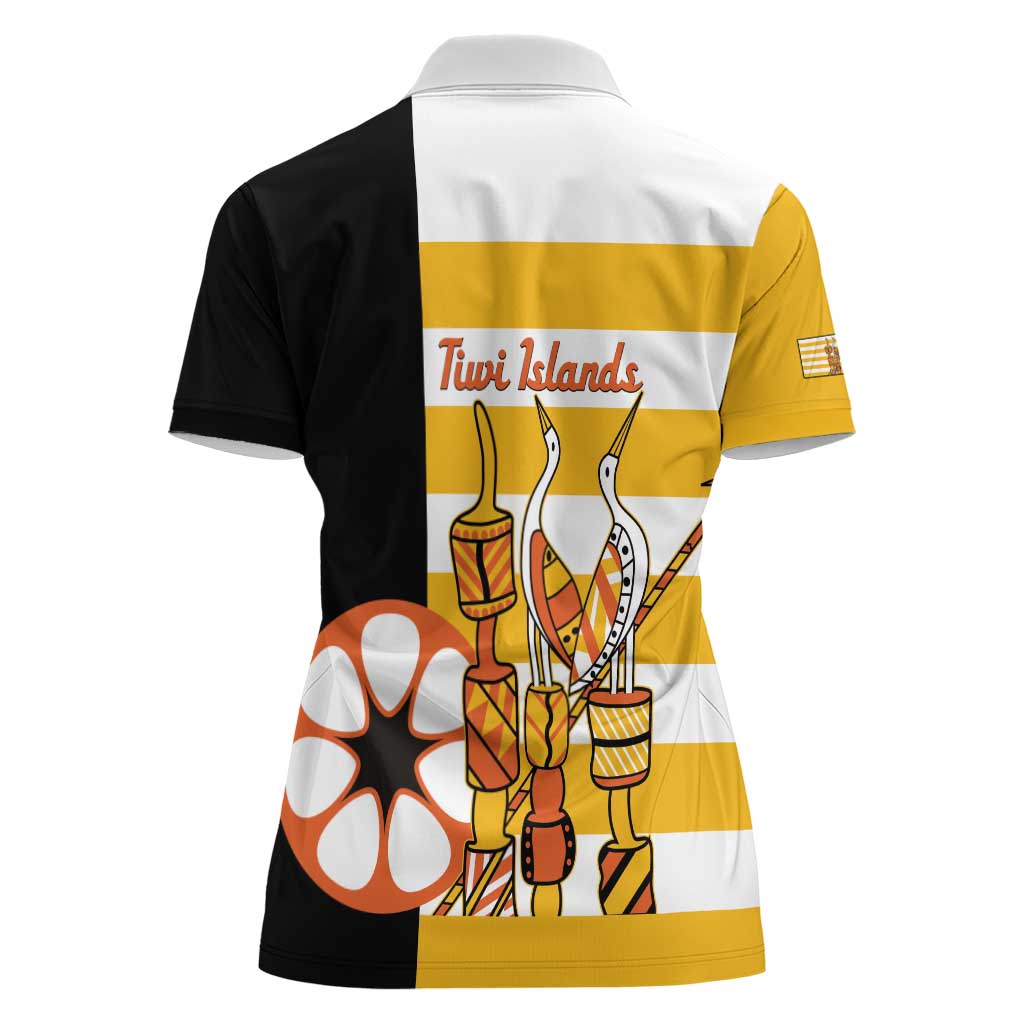 Australia Tiwi Islands Women Polo Shirt Ratuati Irara Flag Style