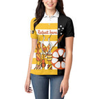 Australia Tiwi Islands Women Polo Shirt Ratuati Irara Flag Style