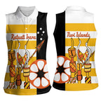 Australia Tiwi Islands Women Sleeveless Polo Shirt Ratuati Irara Flag Style