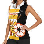 Australia Tiwi Islands Women Sleeveless Polo Shirt Ratuati Irara Flag Style