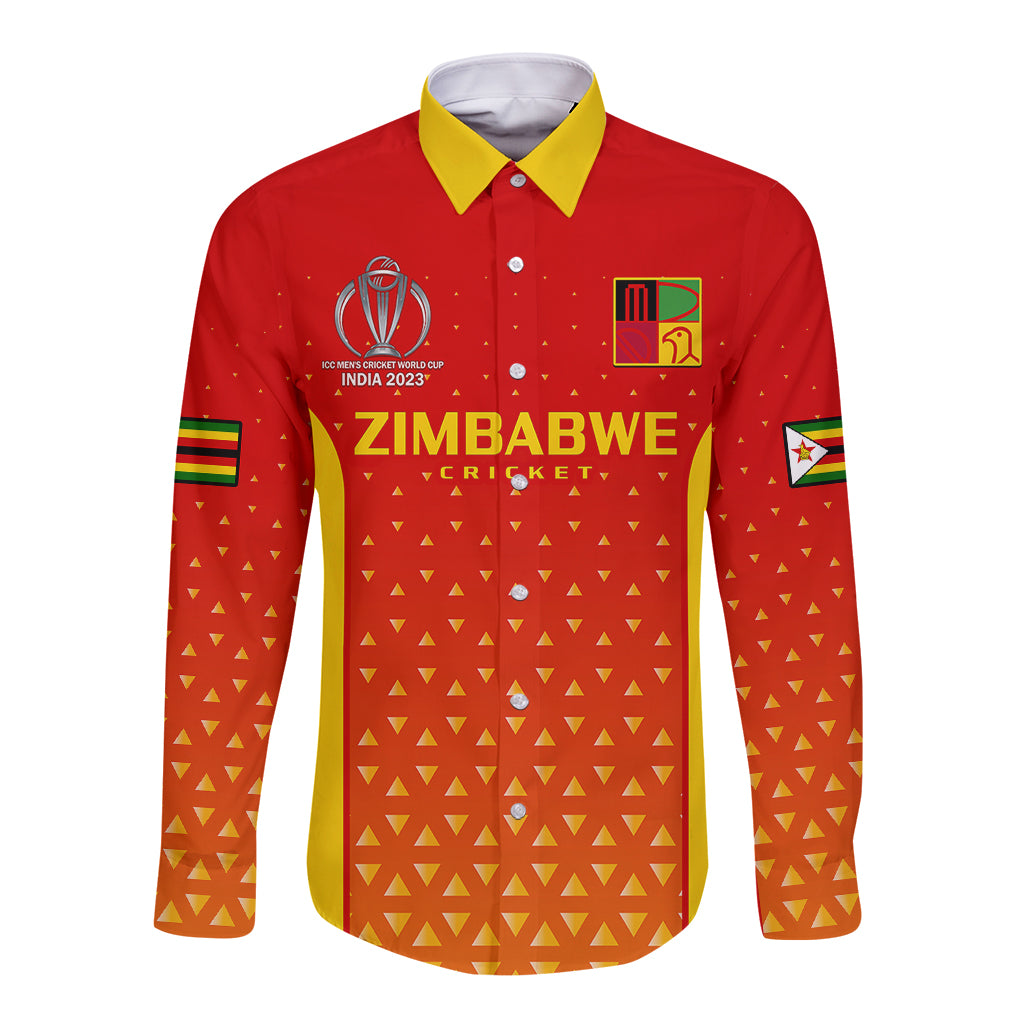 personalised-zimbabwe-cricket-long-sleeve-button-shirt-go-chevrons-dynamic-version-2023