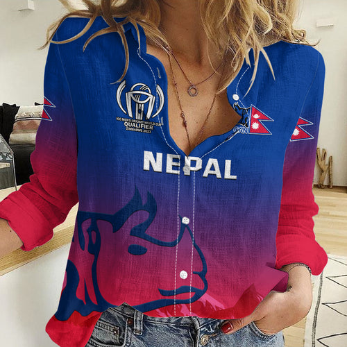 Nepal Cricket Women Casual Shirt Dynamic Version 2023 LT14