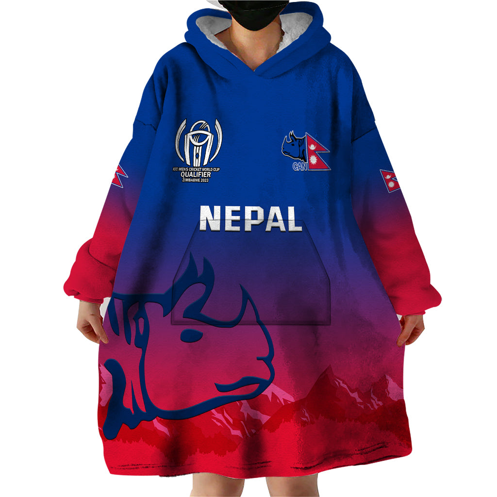 personalised-nepal-cricket-wearable-blanket-hoodie-dynamic-version-2023