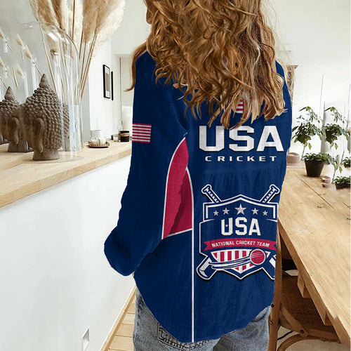 United States Cricket Women Casual Shirt Go USA Dynamic Version 2023 LT14
