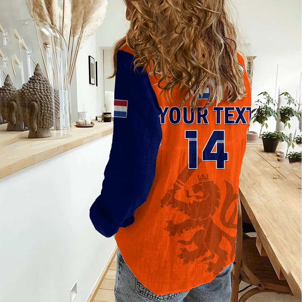 Personalised Netherlands Cricket Women Casual Shirt Dynamic Version 2023 LT14