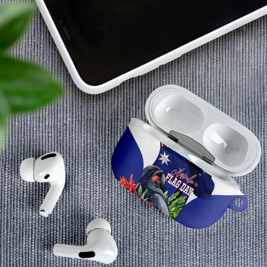 Australian National Flag Day AirPods Case Palm Cockatoo Proud Of Our Flag