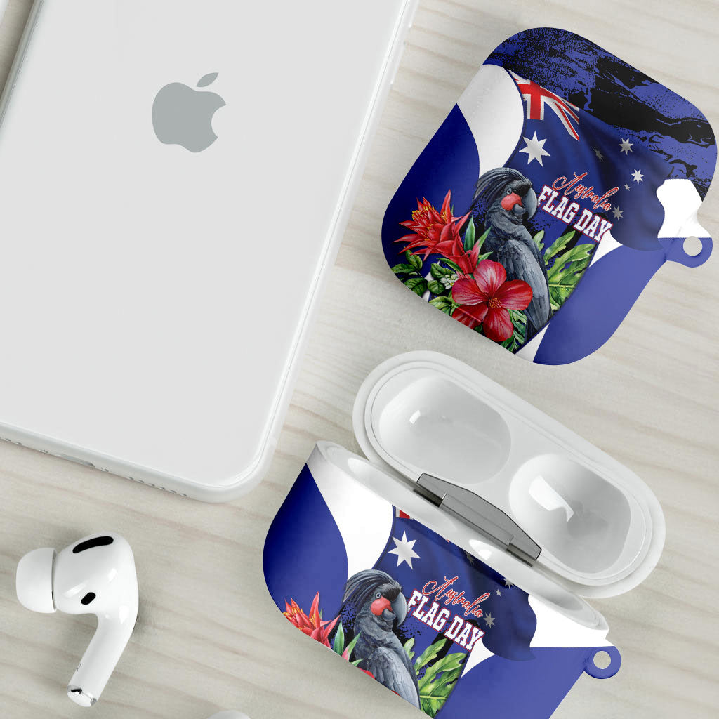 Australian National Flag Day AirPods Case Palm Cockatoo Proud Of Our Flag