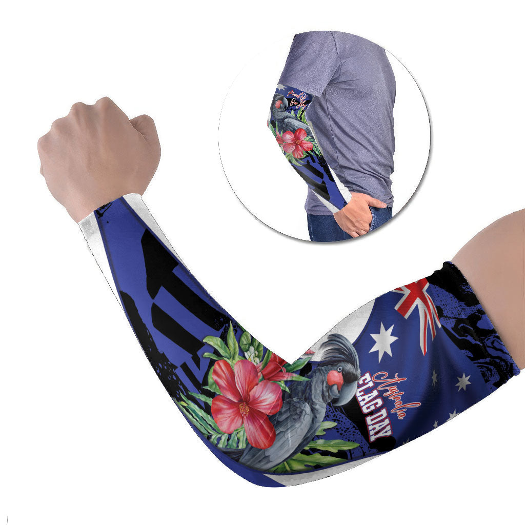 Australian National Flag Day Arm Sleeves Palm Cockatoo Proud Of Our Flag