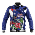 Australian National Flag Day Baseball Jacket Palm Cockatoo Proud Of Our Flag