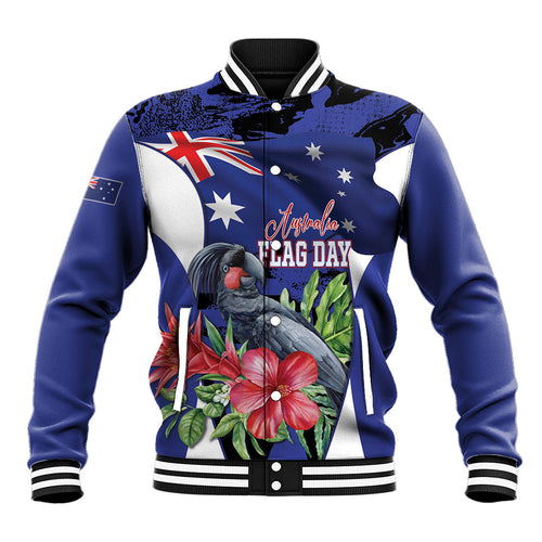 Australian National Flag Day Baseball Jacket Palm Cockatoo Proud Of Our Flag