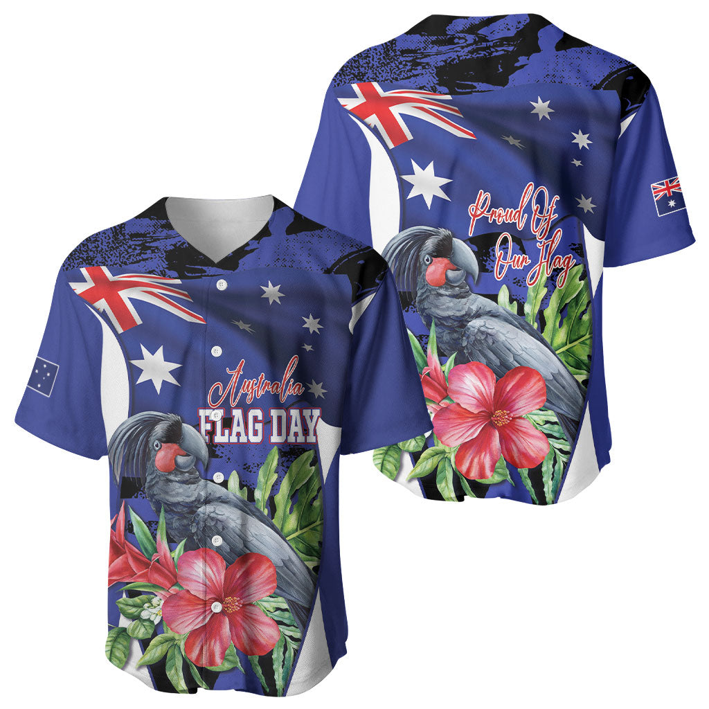 Australian National Flag Day Baseball Jersey Palm Cockatoo Proud Of Our Flag