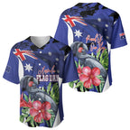 Australian National Flag Day Baseball Jersey Palm Cockatoo Proud Of Our Flag