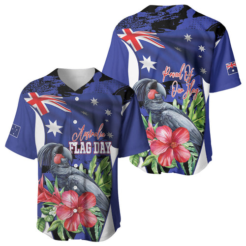 Australian National Flag Day Baseball Jersey Palm Cockatoo Proud Of Our Flag