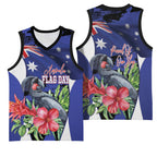 Australian National Flag Day Basketball Jersey Palm Cockatoo Proud Of Our Flag