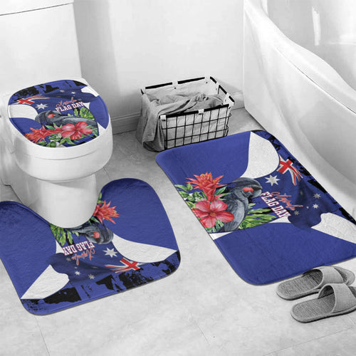 Australian National Flag Day Bathroom Set Palm Cockatoo Proud Of Our Flag