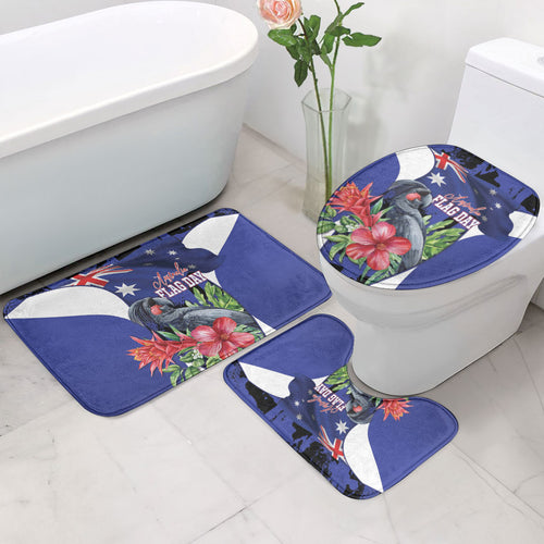 Australian National Flag Day Bathroom Set Palm Cockatoo Proud Of Our Flag