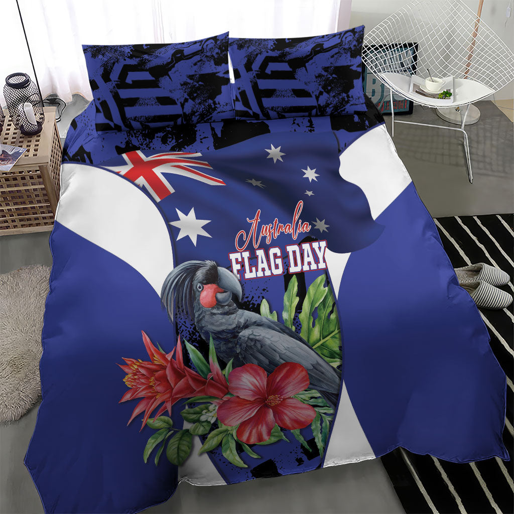 Australian National Flag Day Bedding Set Palm Cockatoo Proud Of Our Flag