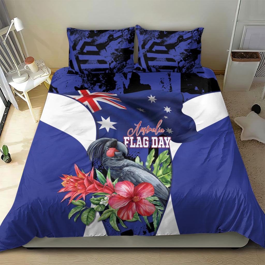 Australian National Flag Day Bedding Set Palm Cockatoo Proud Of Our Flag